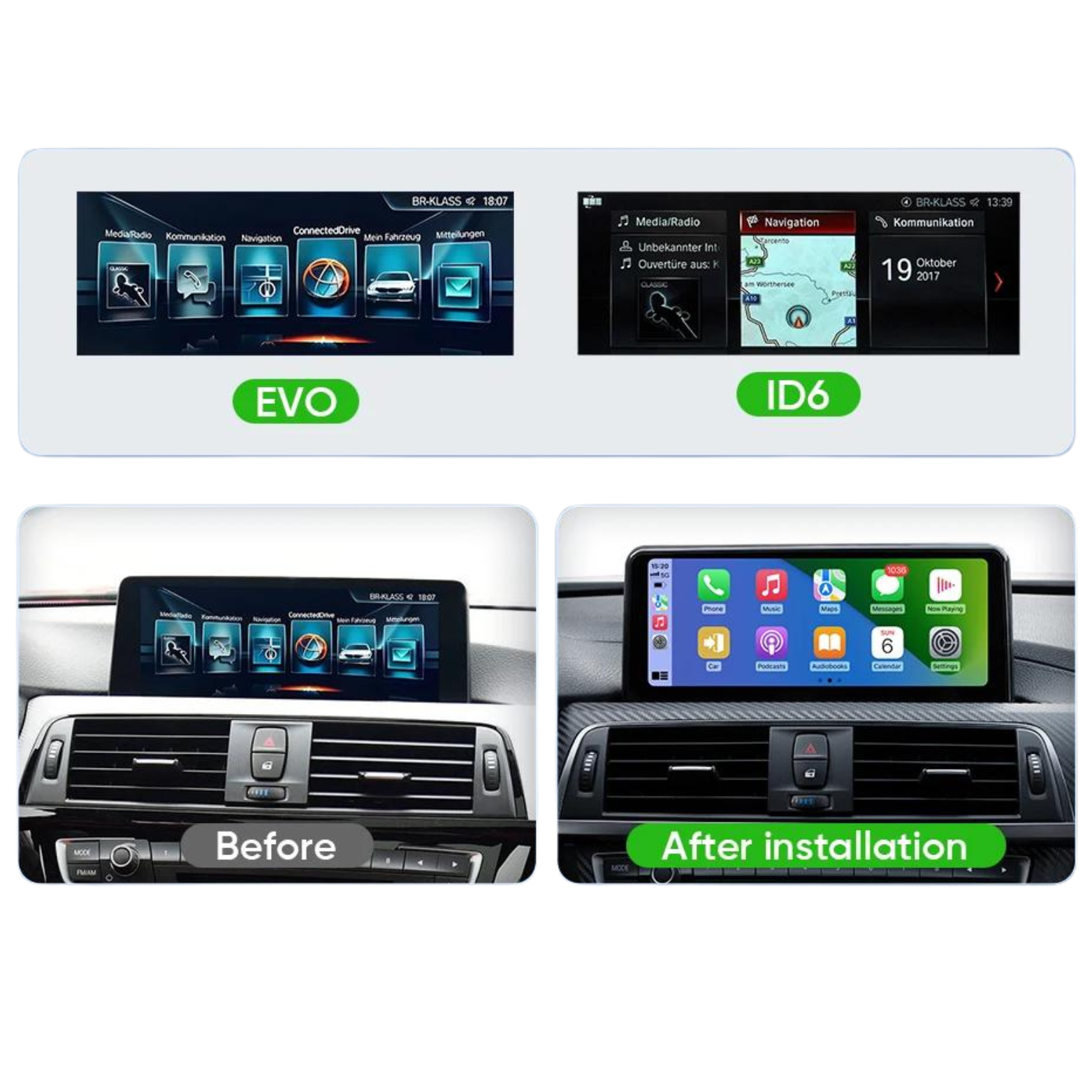 BMW | 3 & 4 Serie F30 F31 F32 | Apple Carplay & Android Auto | 32GB